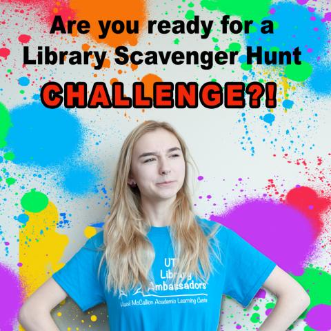 Library Scavenger Hunt: 12:30 - 3:30