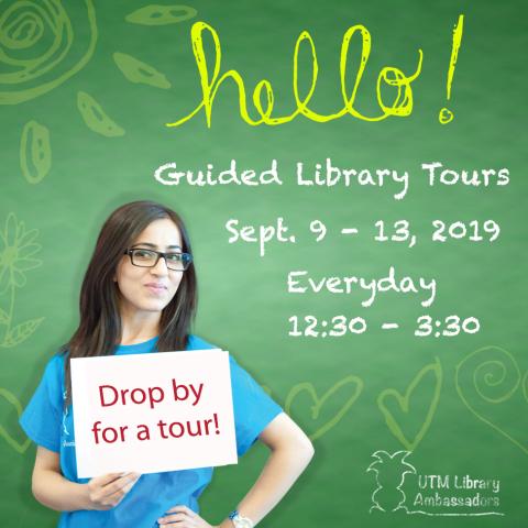 Library Tours 12:30 - 3:30