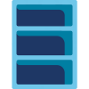Graphic of a bookshelf.