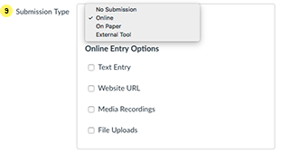 Assignment settings Step 9