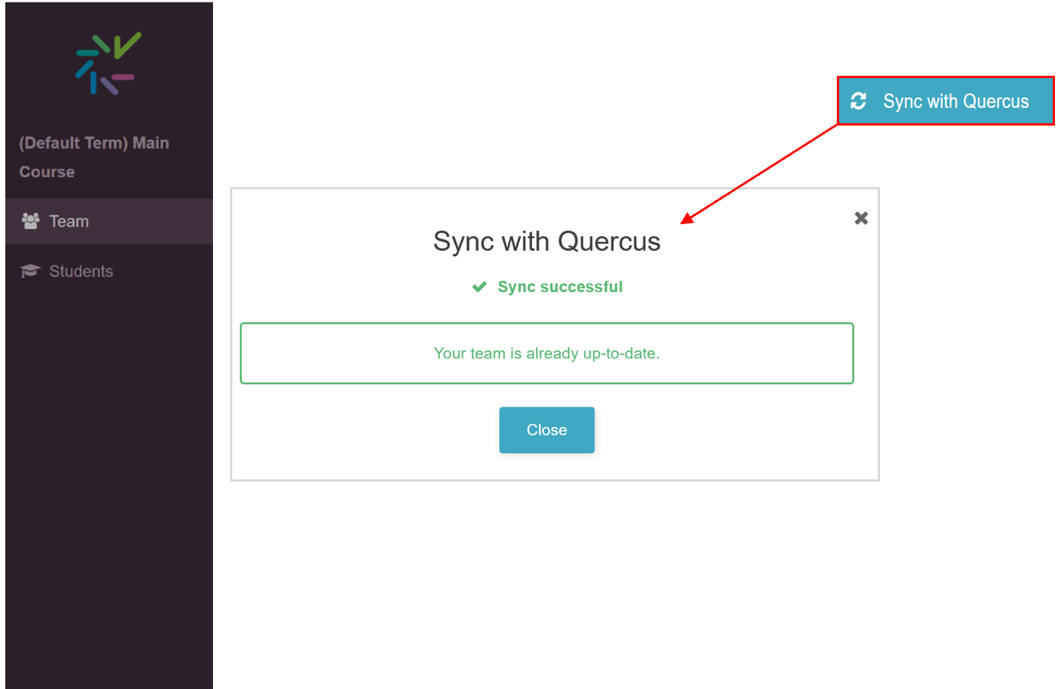 Sync with Quercus